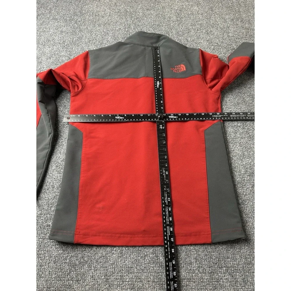Mens The North Face WindWall Soft Shell Jacket Red Gray, Size S
